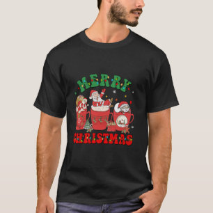 Camiseta Café de Natal Merry Latte Cozy Winter Xmas Coff