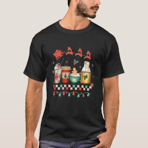 Camiseta Café de Natal Retro Mulheres de inverno Cozy Xm