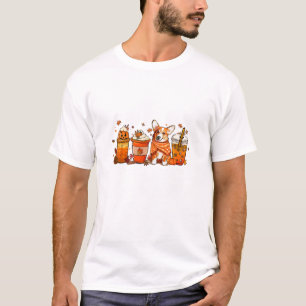 Camiseta Café de Queda com amantes de latas de tempero de p