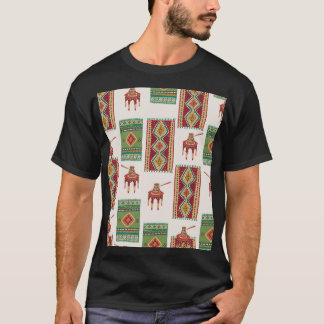 Camiseta Café de Tapetes de Istambul: Padrão de Vintage