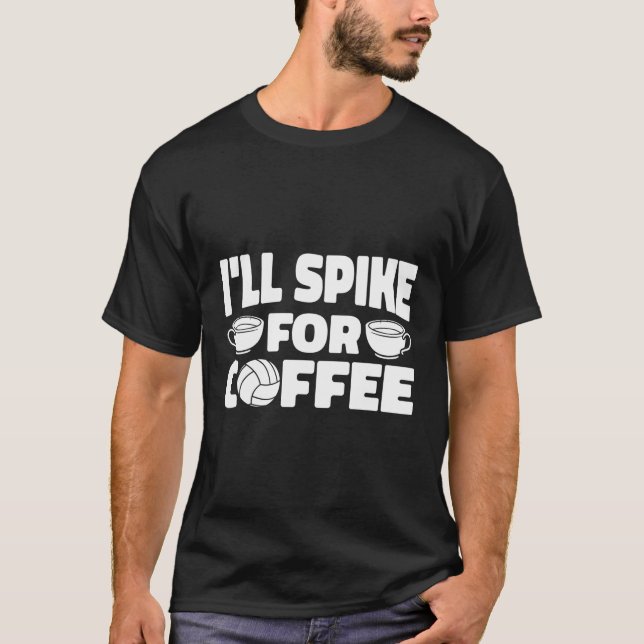 Camiseta Café de Voleibol Praia (Frente)