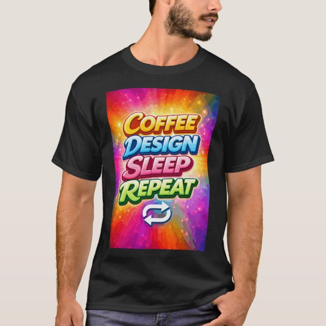 Camiseta Café Design Sono Repetir (Frente)