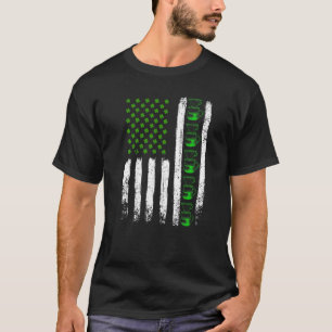 Camiseta Café Dia de São Patrício Vintage Irish American Fl