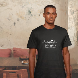 Camiseta café divertido Coffee Cotação impossível tarefa de