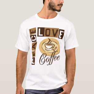 CAMISETA CAFÉ DO AMOR DA PAZ