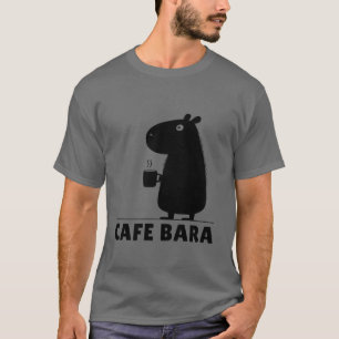 Camiseta Café do Capivara Cafe Bara Capy Engraçado Fofo Cap