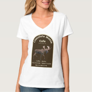 Camiseta Café dos alces do chocolate