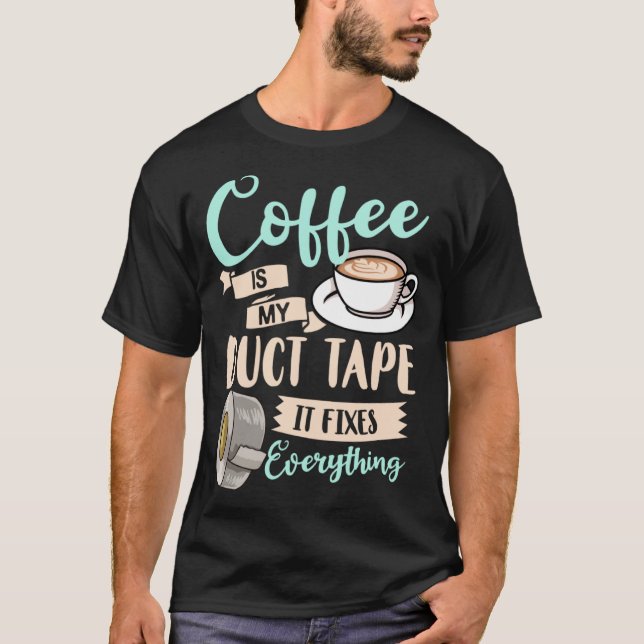 Camiseta Café Duct Fita Cafeína Mulheres Espresso (Frente)