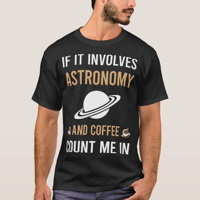Camiseta Café E Astronomia (Frente)