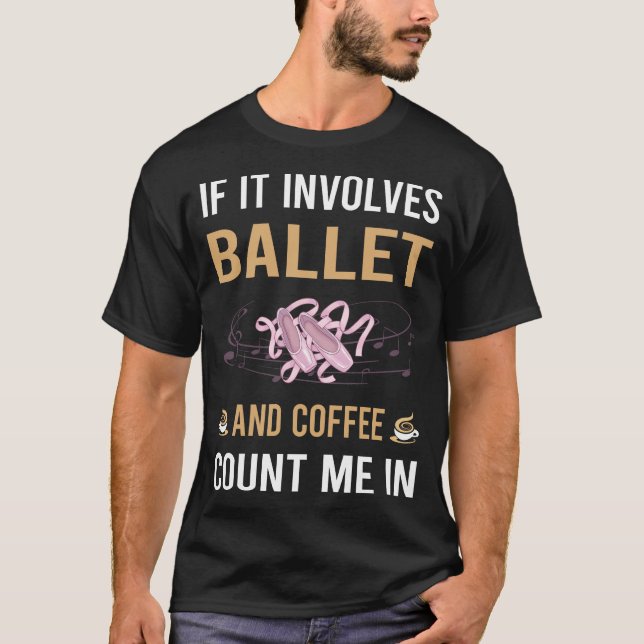 Camiseta Café E Balé Ballerina (Frente)
