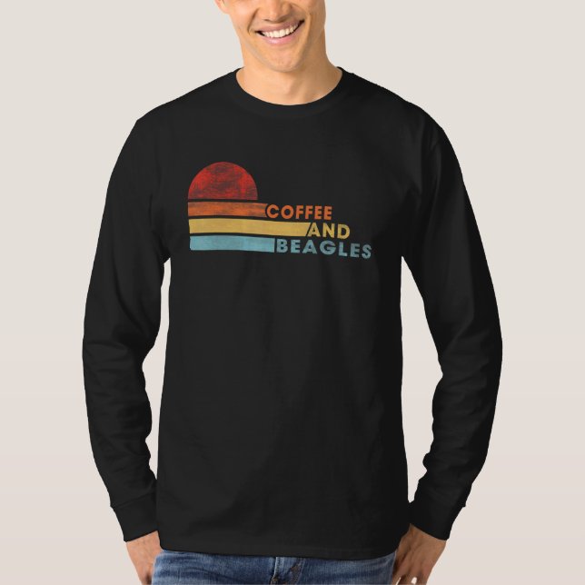 Camiseta Café E Beagles Dizendo Piada De Sarcasmo (Frente)