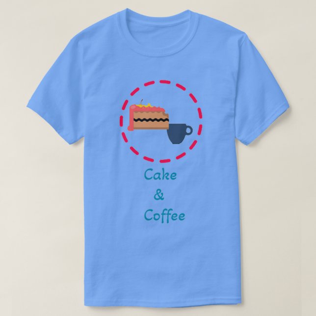 Camiseta Café e Bolo (Frente do Design)