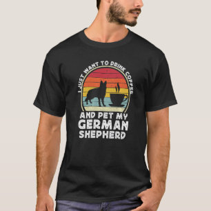 Camiseta Café E Cachorro German shepherd - Pai SPG Mãe