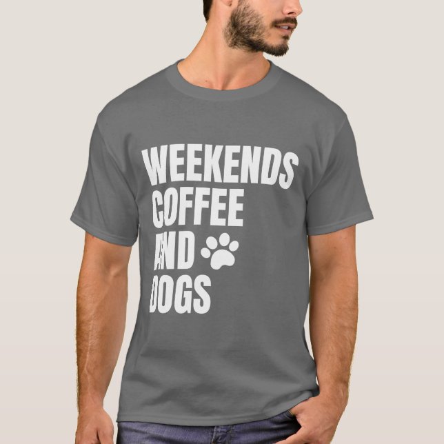 Camiseta Café e Cachorro Menino (Frente)