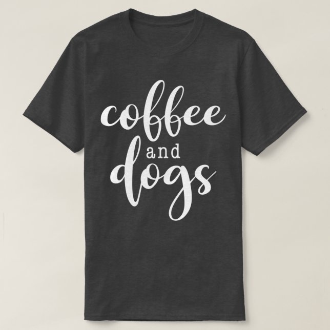 Camiseta Café e Cães (3) (Frente do Design)