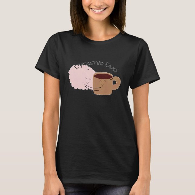 Camiseta Café e Cérebro são o Duo Dinâmico! (Frente)