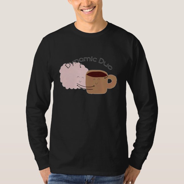Camiseta Café e Cérebro são o Duo Dinâmico! (Frente)