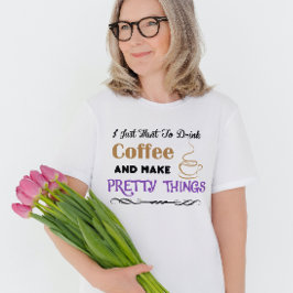 Camiseta Café e coisas bonito T-Shirt
