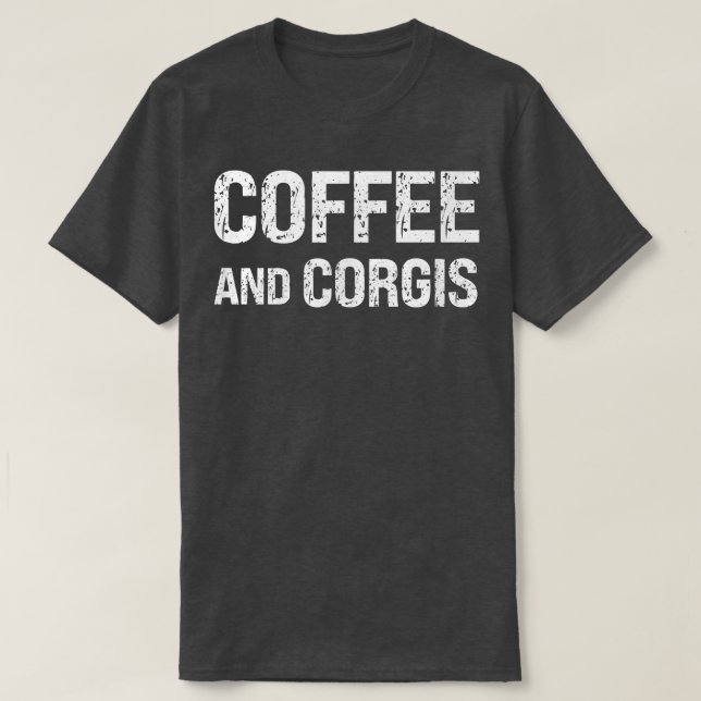 Camiseta Café e Corgis Corgi Lover (Frente do Design)