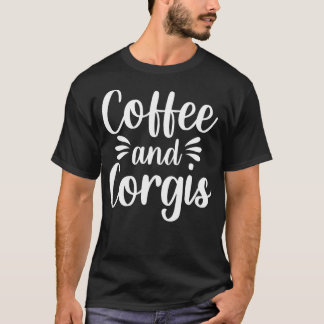 Camiseta Café e Corgis Welsh Dog Lover Pescador