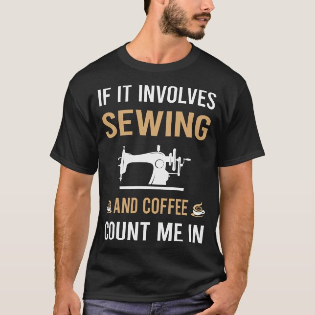 Camiseta Café E Costura (Frente)