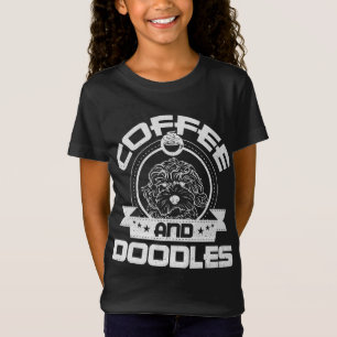 Camiseta Café E Doodles Coffee Bebendo Cachorro Proprietári