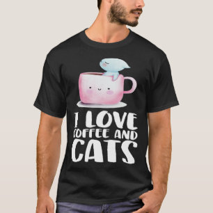 Camiseta Café e gatos Mata de gato