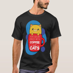 Camiseta café e gatos Mocha espresso cappuccino brefa