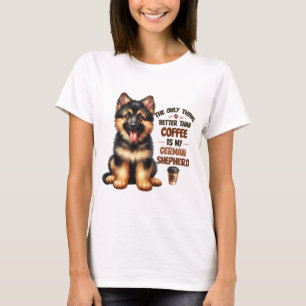Camiseta Café E German shepherd