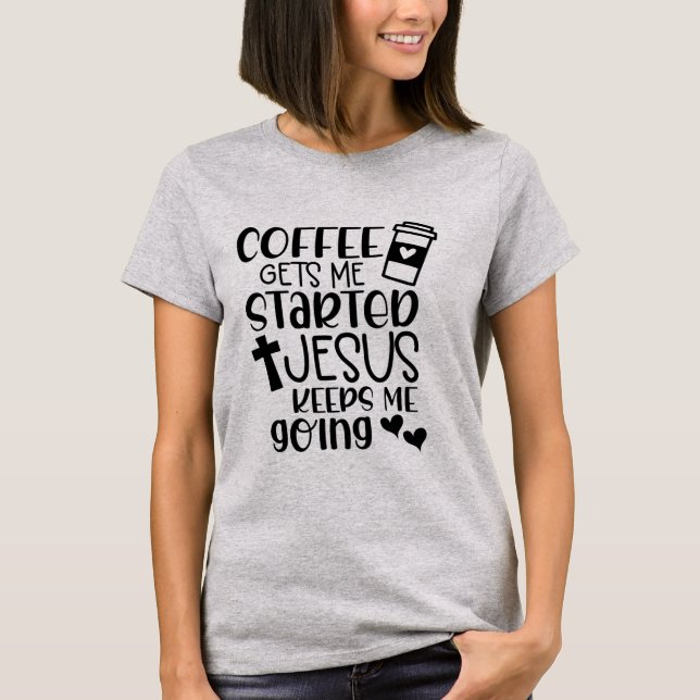 Camiseta Café e Jesus (Frente)