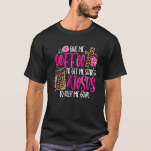 Camiseta Café E Jesus Tamanho Plus Para Mulheres E Homens