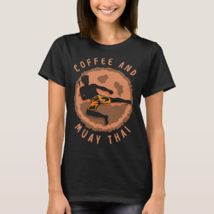 Camiseta Café E Lutador De Muay Thai Artes Marciais Boxe H