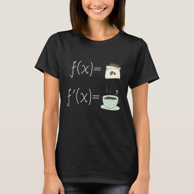 Camiseta Café E Matemática - Professora De Matemática Vicia (Frente)