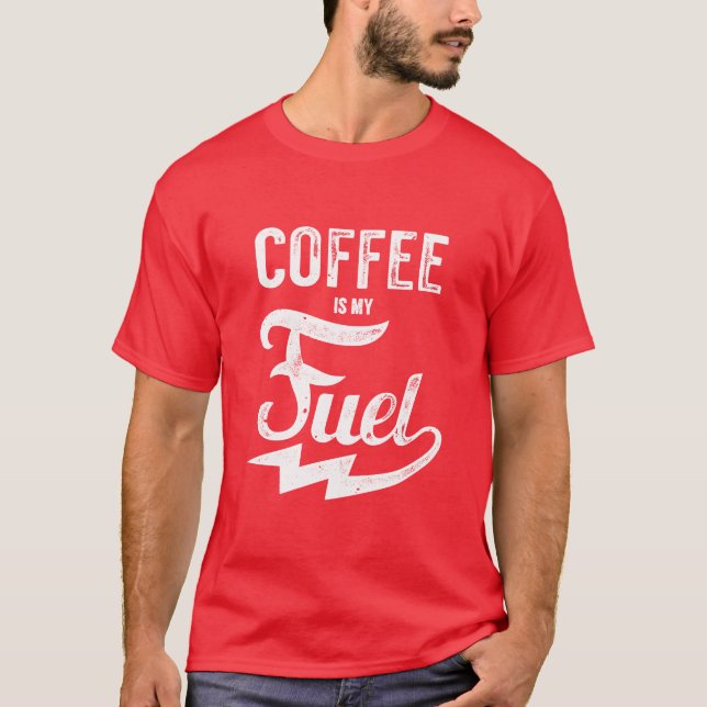 Camiseta Café É Meu Combustível (Frente)