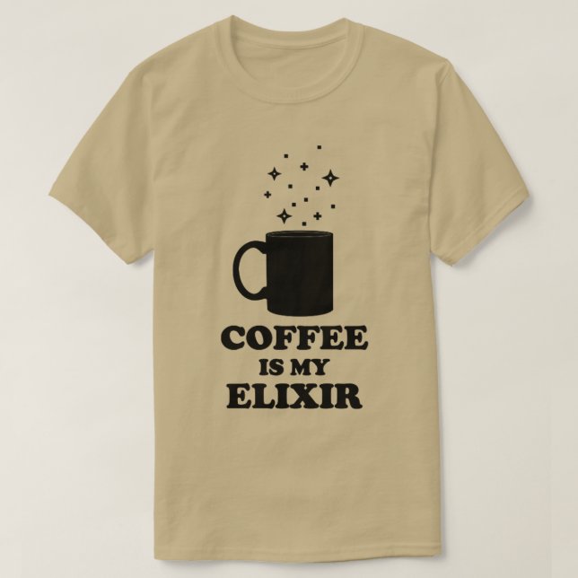 Camiseta Café É Meu Elixir (Frente do Design)
