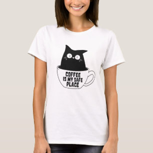Camiseta Café É Meu Lugar Seguro