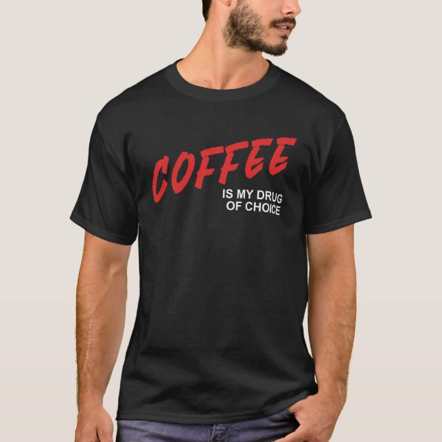 Camiseta Café É Minha Droga De Cafeína Espresso Wok (Frente)