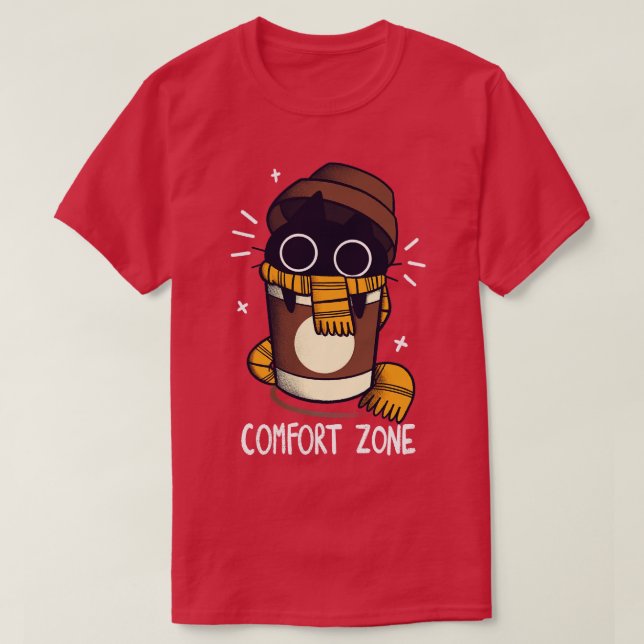Camiseta Café é minha Zona de Conforto (Frente do Design)