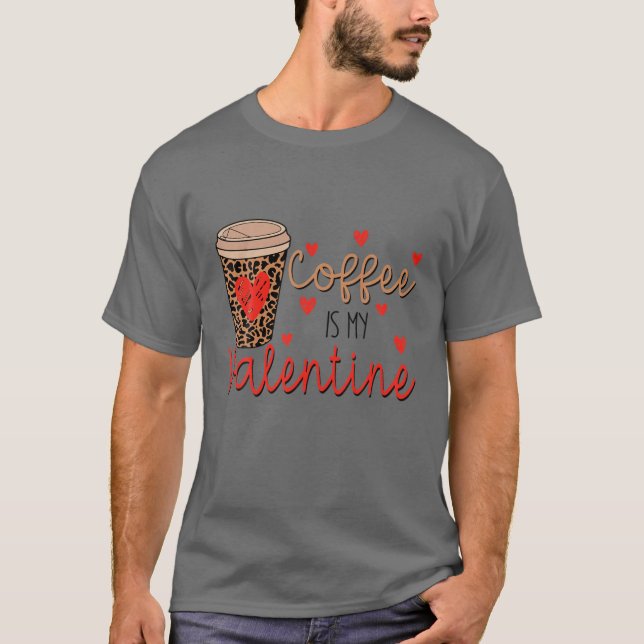 Camiseta Café É O Meu Presente De Namorados (Frente)