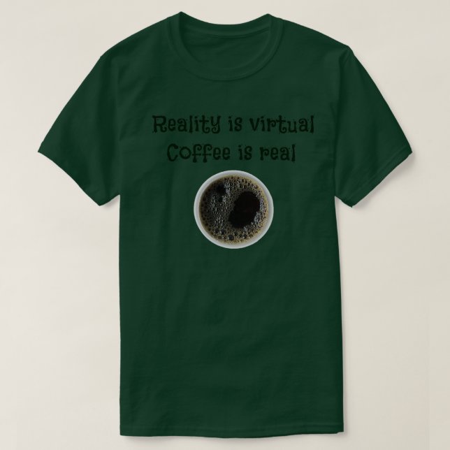 Camiseta Café é real (Frente do Design)