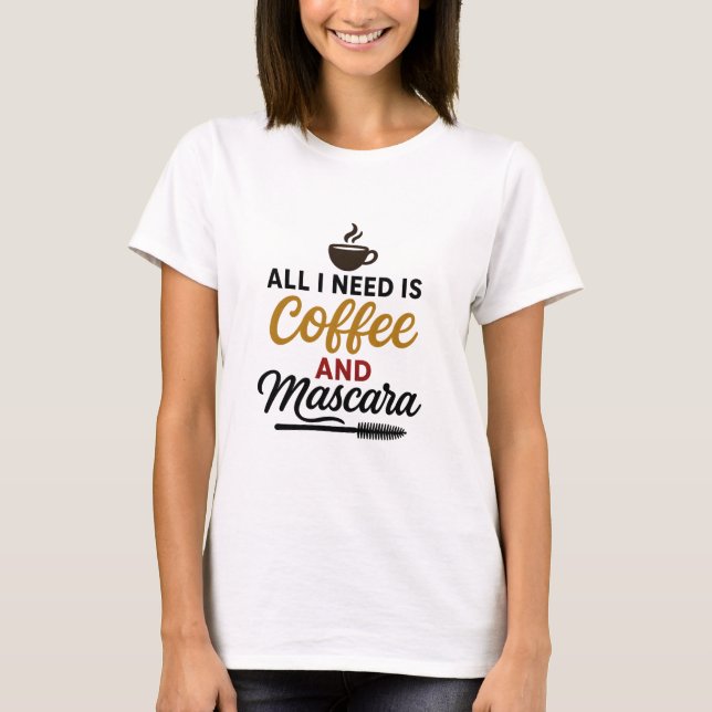 Camiseta Café E Rímel (Frente)