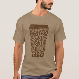 Camiseta café é sempre boa ideia