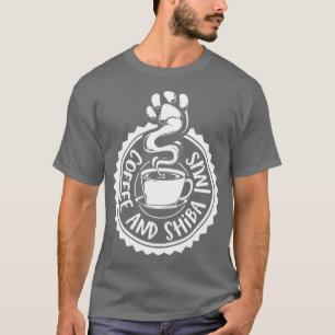 Camiseta Café e ShibaInus ShibaInu