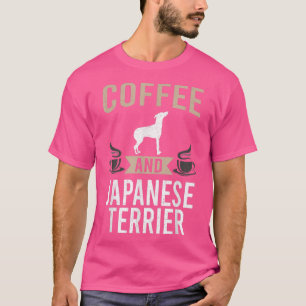 Camiseta Café e sobrevoo japonês Terrier Dog