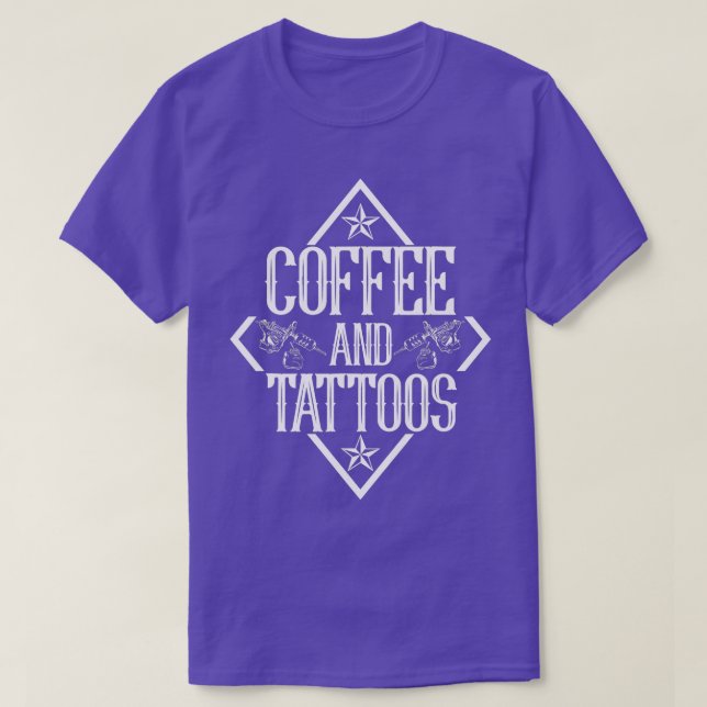 Camiseta Café e Tatuagem Artista Inclusos (Frente do Design)