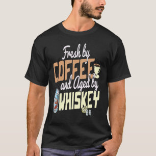 Camiseta Café e uísque à noite Latte AM Whisky