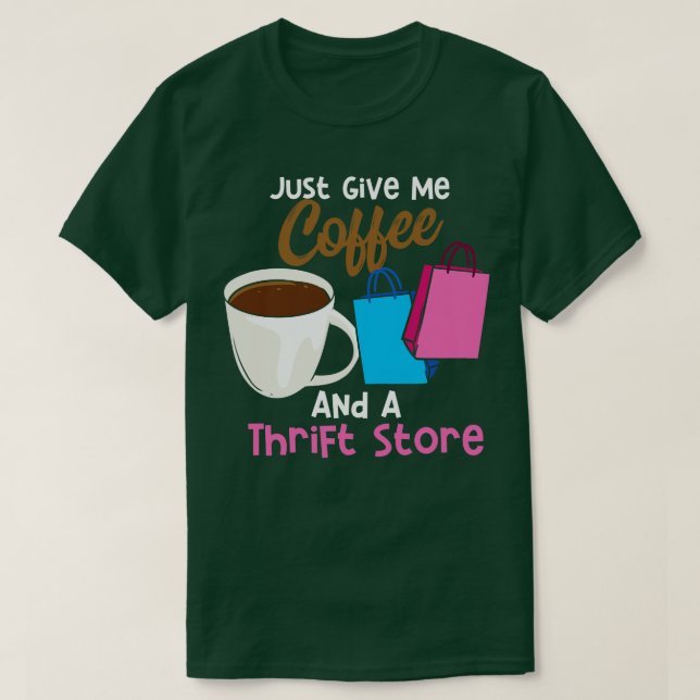 Camiseta Café E Uma Loja De Elevação (Frente do Design)