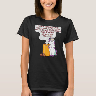Camiseta Café e Unicórnio, uma vez, havia um G