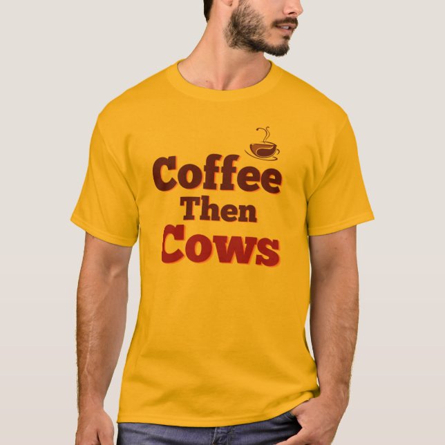 Camiseta Café E Vacas (Frente)