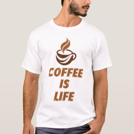 Camiseta Café É Vida – Café Motivacional Engraçado